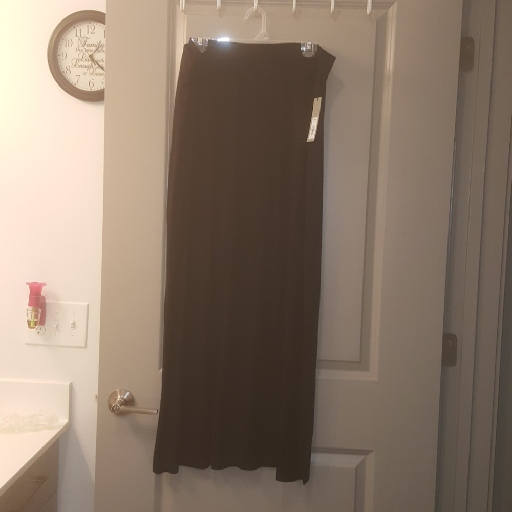 Black maxi skirt